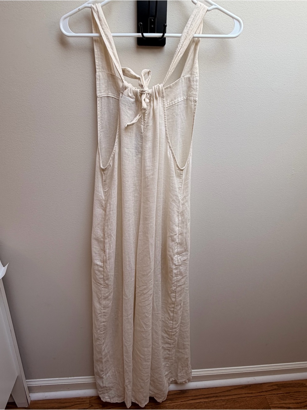 NWT Haute Hippie White Sleeveless Wide-Leg Linen Jumpsuit - Picture 4 of 8